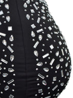 Two-Piece Rhinestone Skirt Set