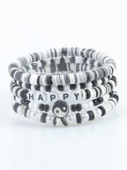 Multicolor Letter Bead Bracelet Polymer Clay Set