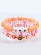Multicolor Letter Bead Bracelet Polymer Clay Set