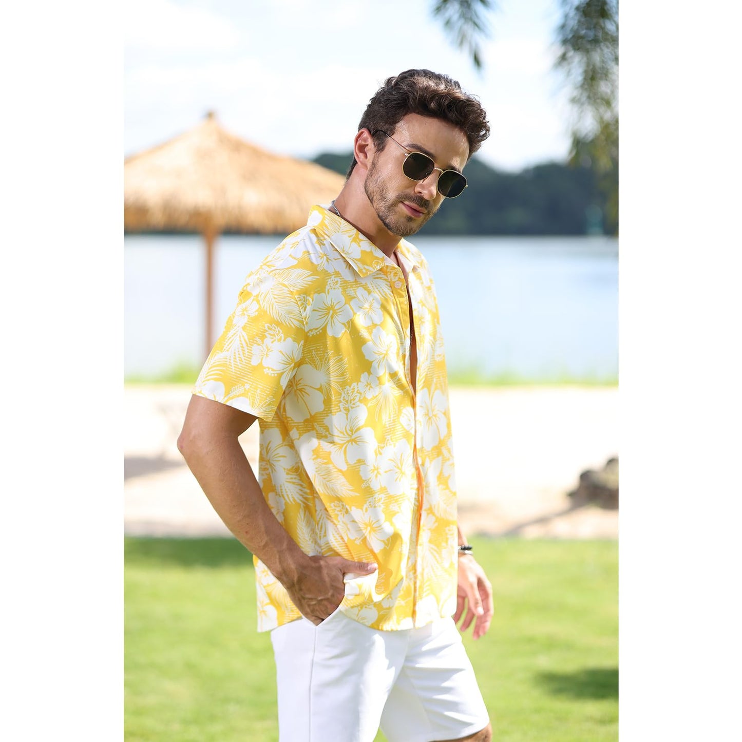 Mens Floral Button Down Shirts
