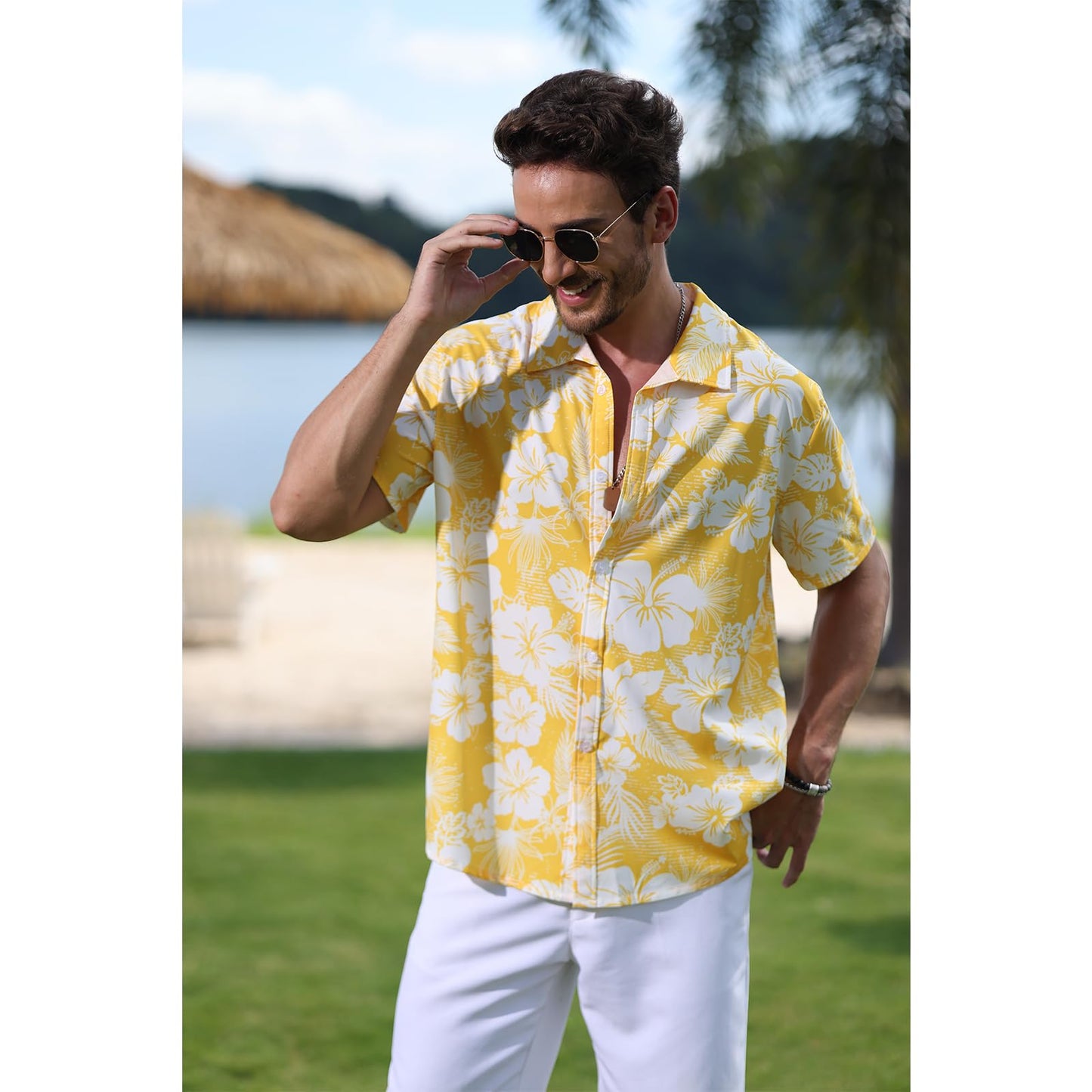 Mens Floral Button Down Shirts