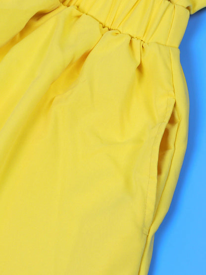 One-Shoulder Ruched Petal Cutout Dress