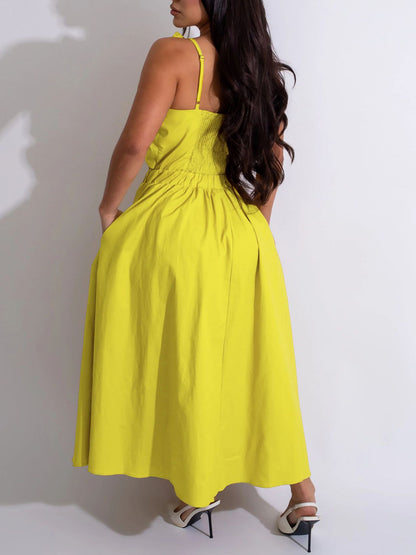 One-Shoulder Ruched Petal Cutout Dress