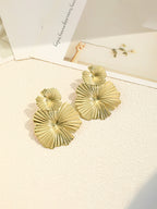Pendientes Flor Metalizada 