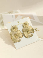 Pendientes Flor Metalizada 