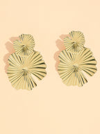 Pendientes Flor Metalizada 