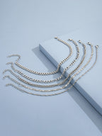 Minimalist Vintage Snake Chain Ankle Bracelet Set
