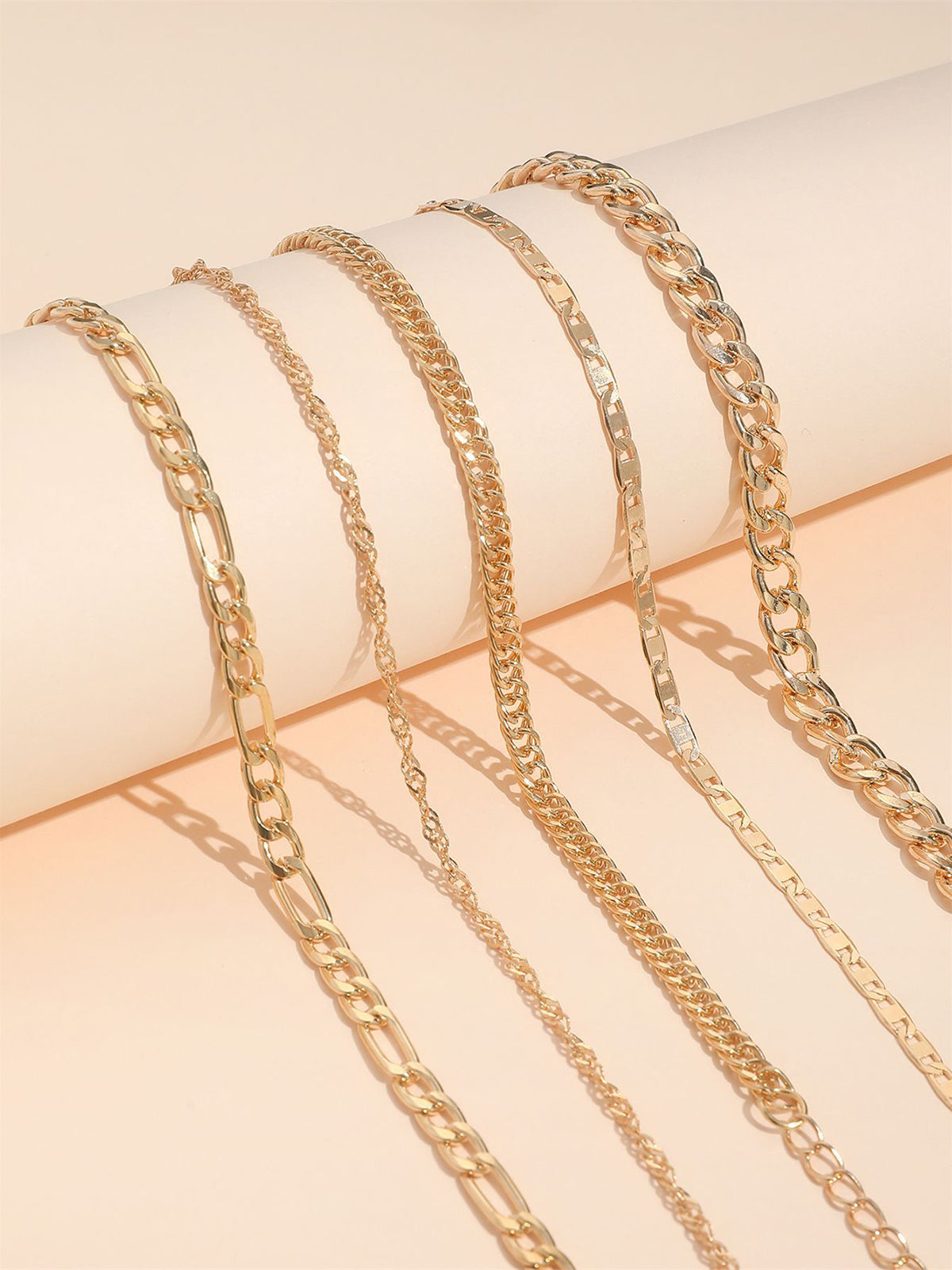 Minimalist Vintage Snake Chain Ankle Bracelet Set