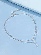 Two-Piece Double Layer Necklace Set