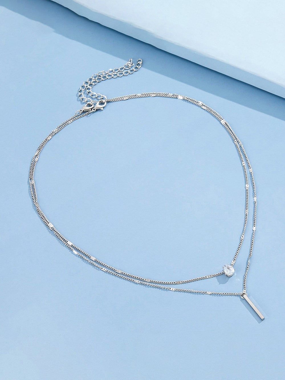 Conjunto de collar de dos piezas de doble capa 