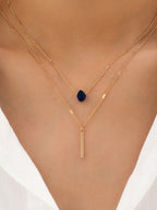 Two-Piece Double Layer Necklace Set