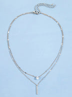 Two-Piece Double Layer Necklace Set