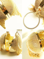Bolso de mano con borlas de diamantes de imitación 
