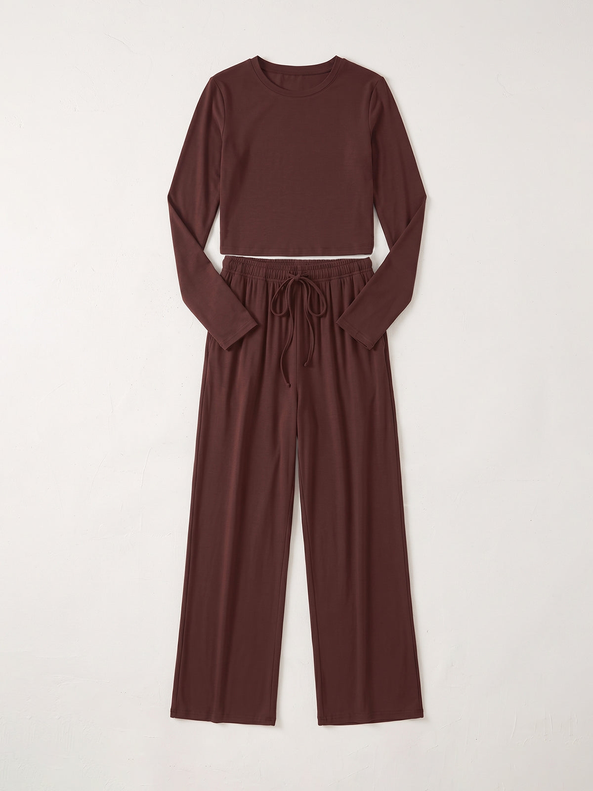 Crew Neck Sweatshirt Pants Set
