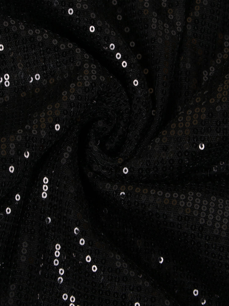 Sequin Letter Print Mini Dress