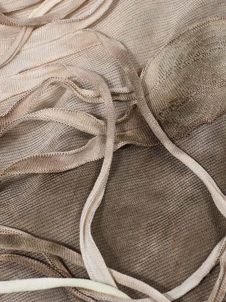 Halloween Fringe Crop Top Tie-Dye Set