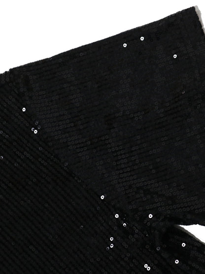 Vestido brillante de cumpleaños con dobladillo de loto y estampado brillante 