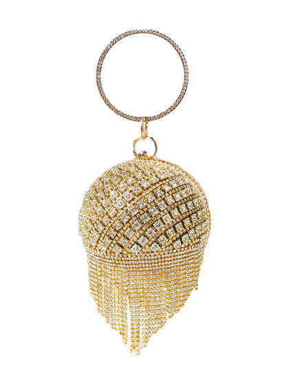 Bolsos de bolas con borlas de diamantes de imitación