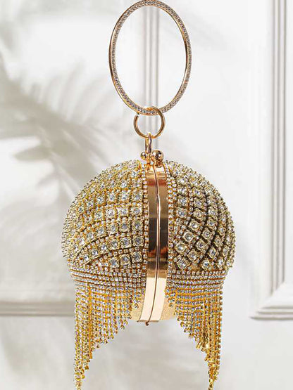Bolsos de bolas con borlas de diamantes de imitación