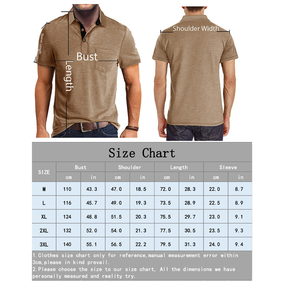 Polos de manga corta para hombre