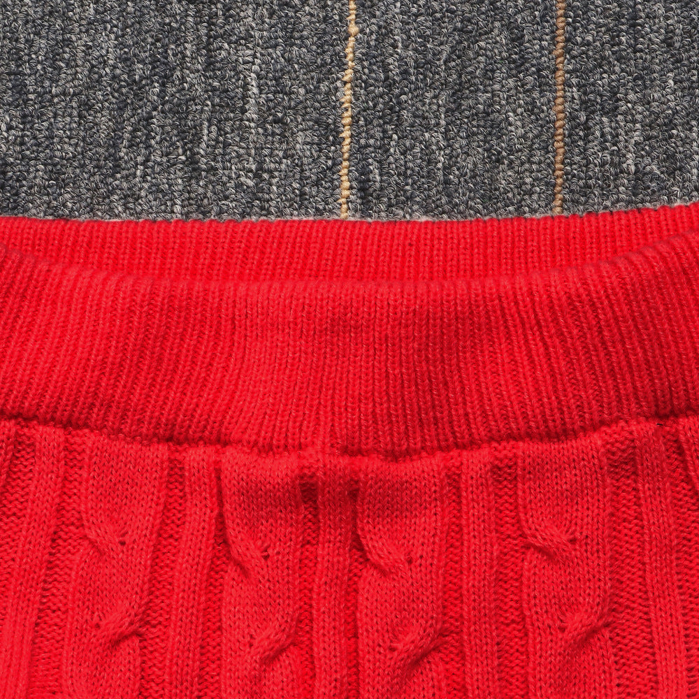 Conjunto de top corto de punto y pantalón corto