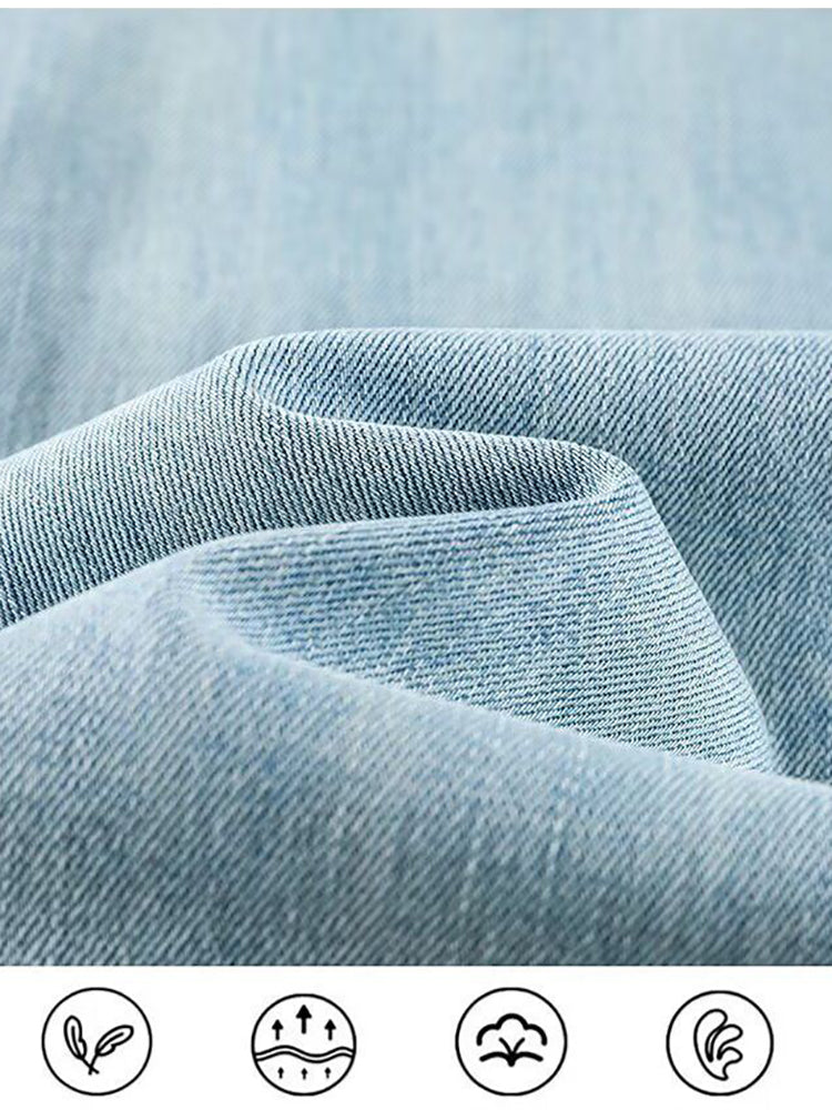 High Waist Straight Leg Jeans