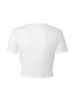 Y2K Letter Print Crop Top Tee