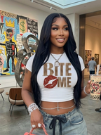 Y2K Letter Print Crop Top Tee