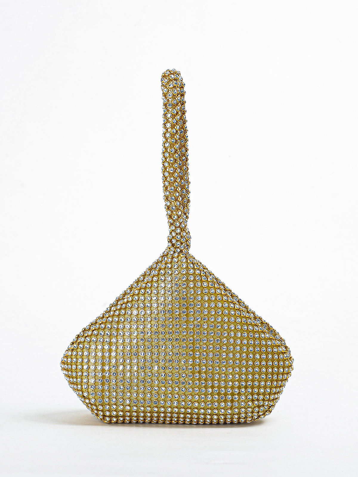 Clutch de noche con triángulo de diamantes de imitación 