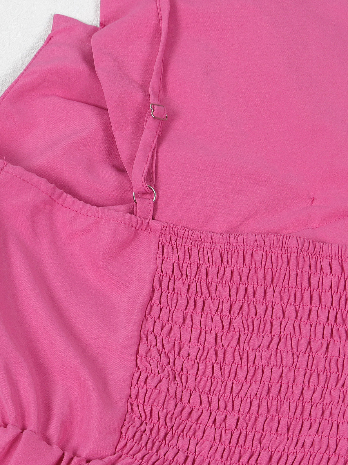 One-Shoulder Ruched Petal Cutout Dress