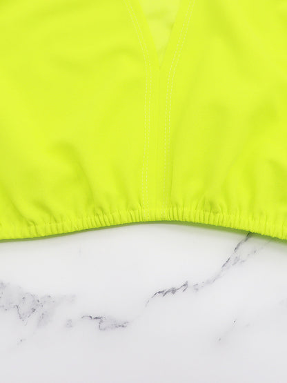 Conjuntos de pantalones cortos con top corto de dos piezas