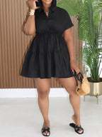 Short Sleeve Shirt Dress