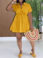 Short Sleeve Shirt Dress