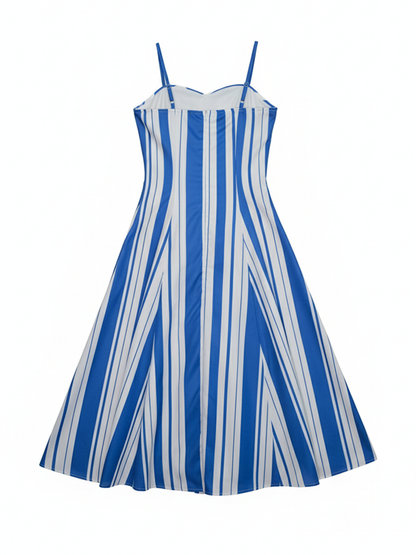 Striped Spaghetti Strap Dress