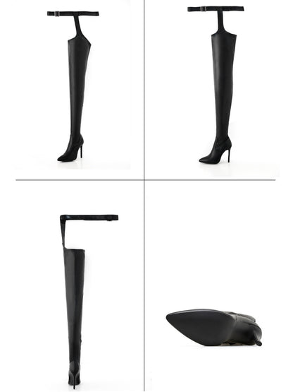 Elegant Thigh High Stiletto Boots