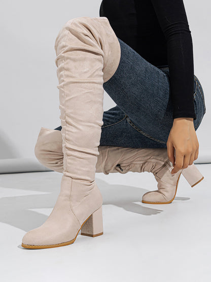 Suede Over-the-Knee Boots