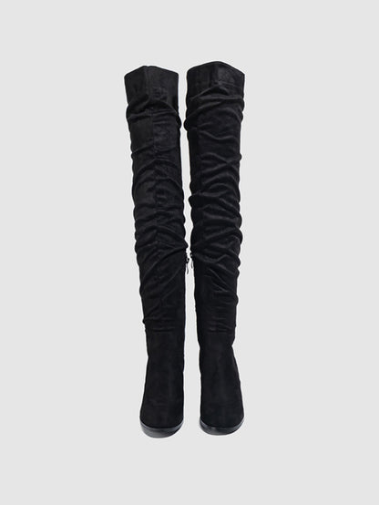 Suede Over-the-Knee Boots