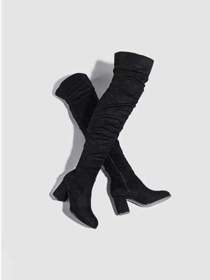 Suede Over-the-Knee Boots
