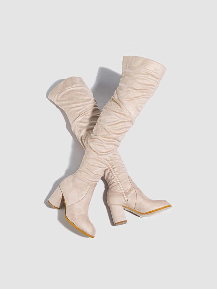 Suede Over-the-Knee Boots
