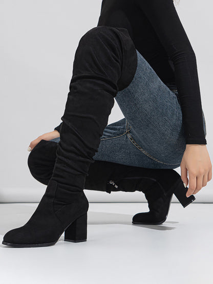 Suede Over-the-Knee Boots