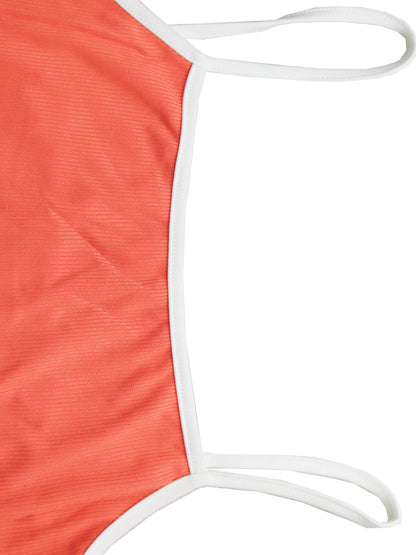 Spaghetti Strap Color Block Maxi Dress