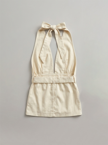 Halter Backless Utility Vest Top