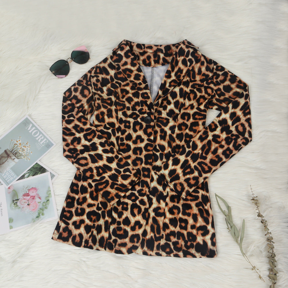 Conjuntos de chaqueta estampada de dos piezas y medias altas sin pies