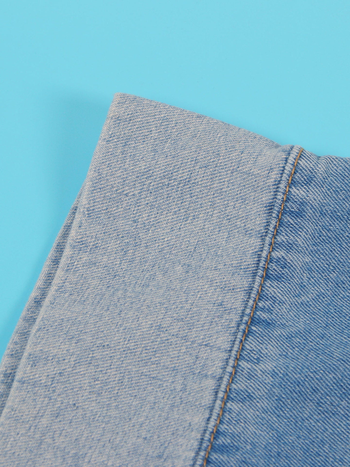 Multiple Pockets Denim Utility Jumpsuit