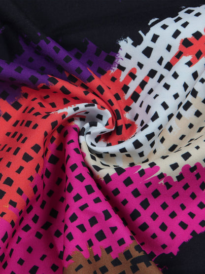 Print Zipper Wide Leg Jumpsuit