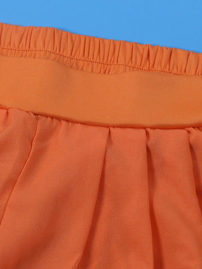 Two-Piece Halter Neck Top Wide Leg Pants Set