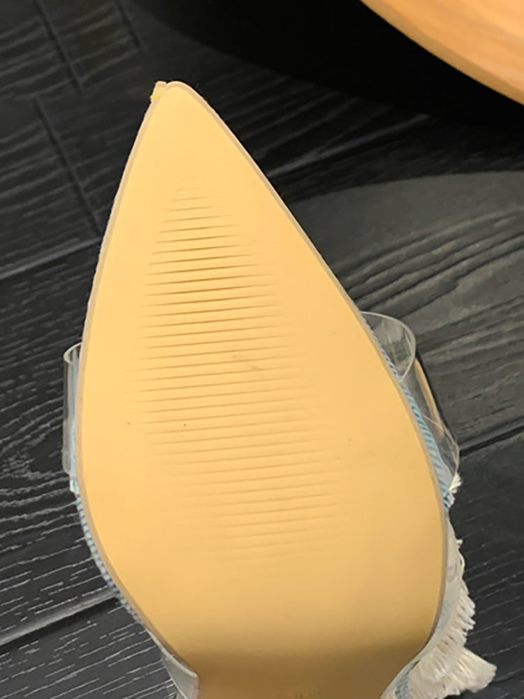 Denim Spiral Strap Sandal