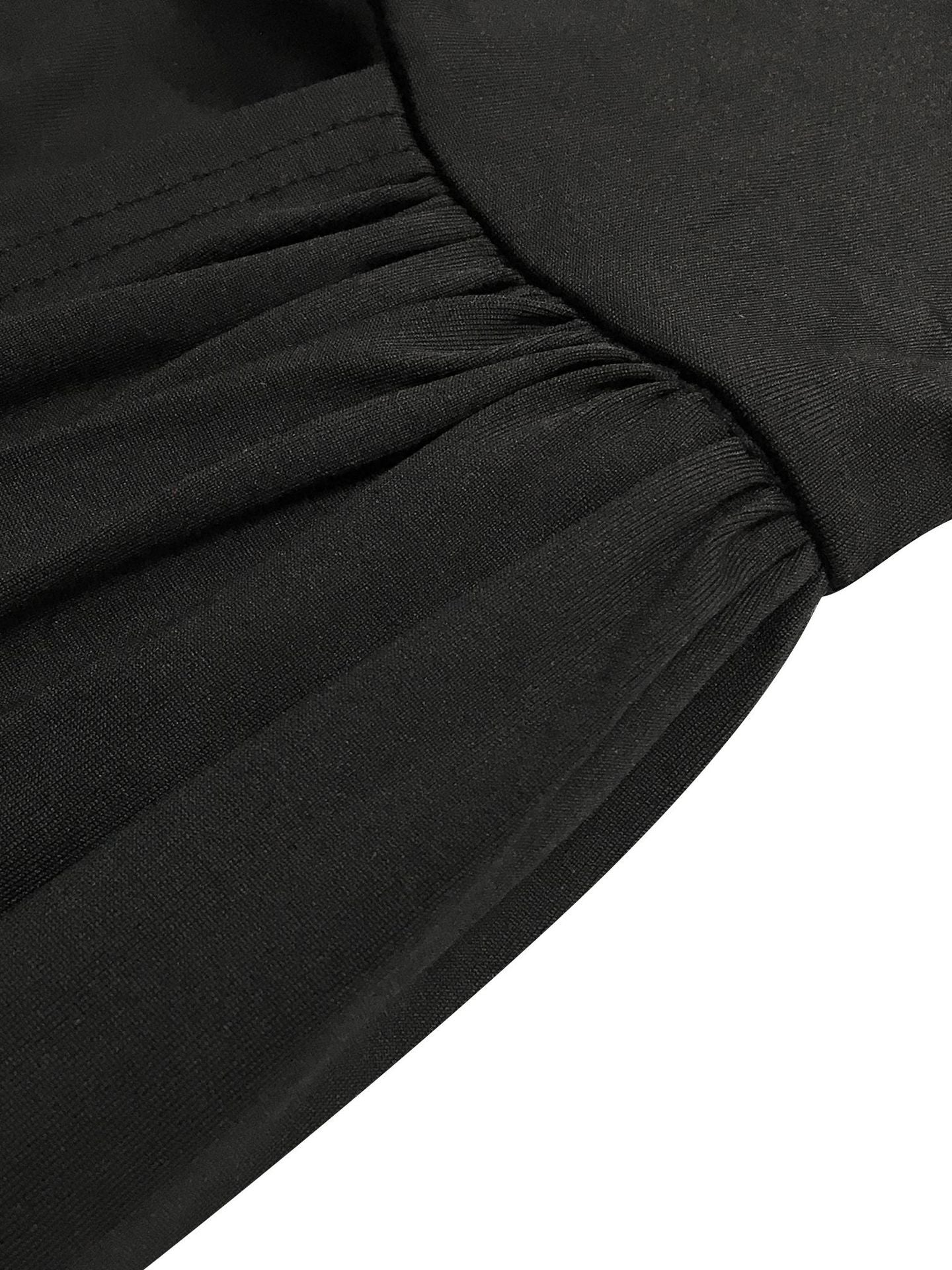 Vestidos largos ajustados plisados ​​de un hombro