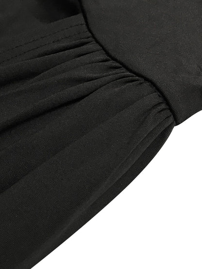 Vestidos largos ajustados plisados ​​de un hombro