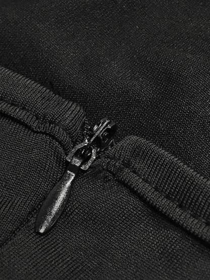 Vestidos largos ajustados plisados ​​de un hombro